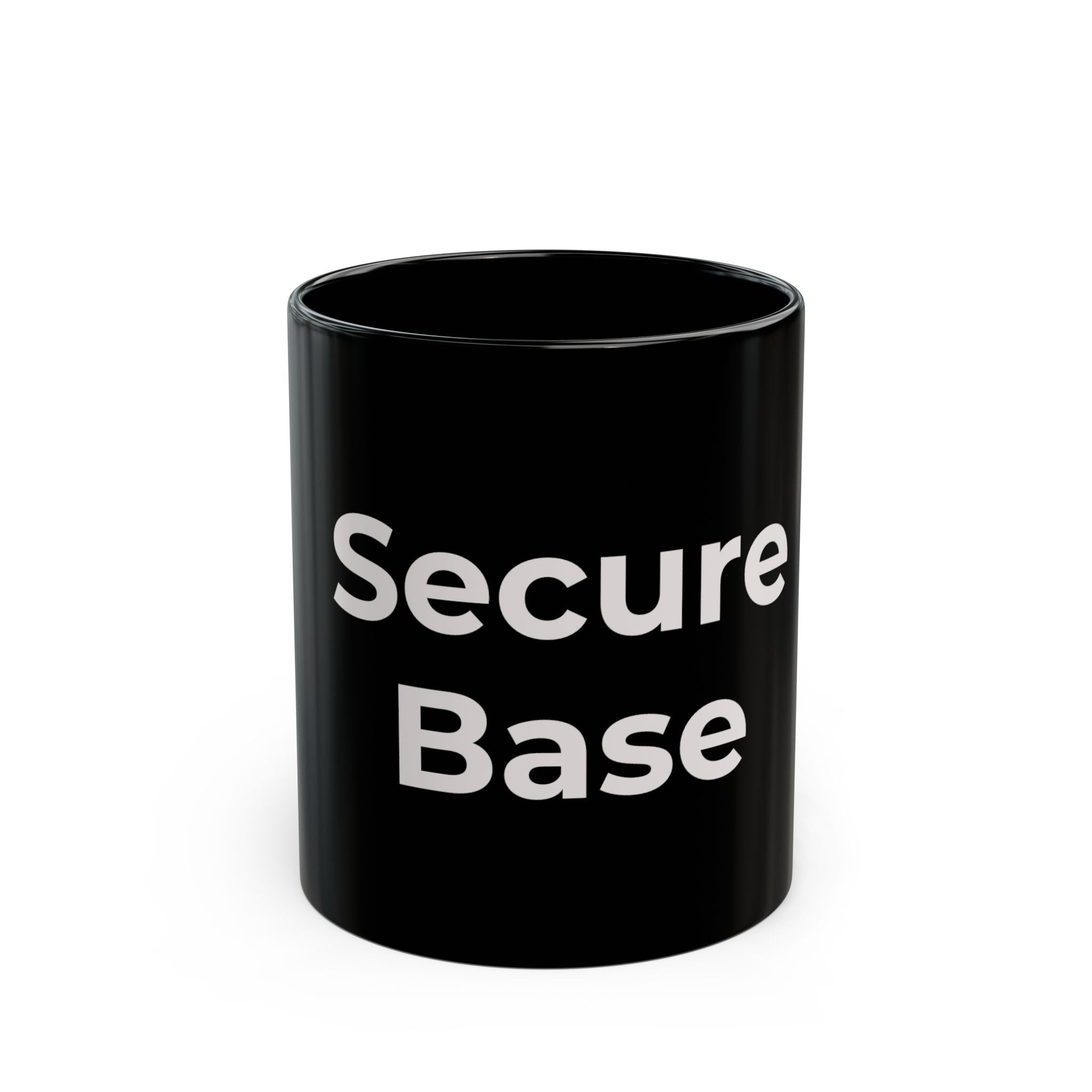 Secure Base Black Ceramic Mug